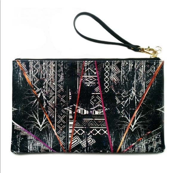 Multicolour Clutch with Black background - Picture 2 of 3